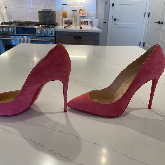 Pink suede Christian Louboutin’s! - Picture 4 of 6